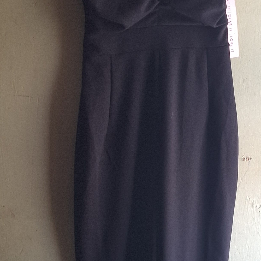 Crave Fame Black Strapless Jumpsuit